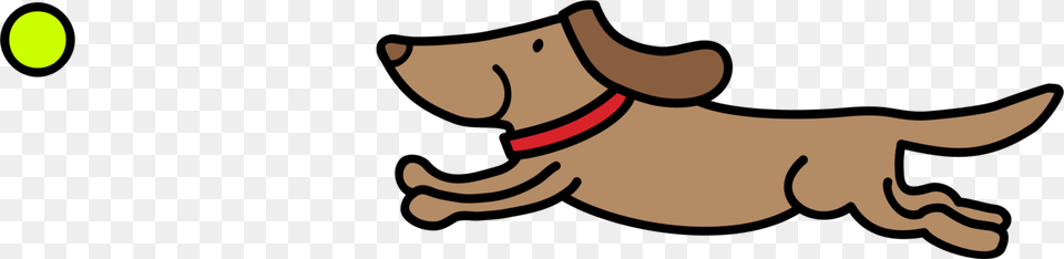 Cartoon Dog Chasing A Ball, Tennis Ball, Tennis, Sport, Animal Free Png Download