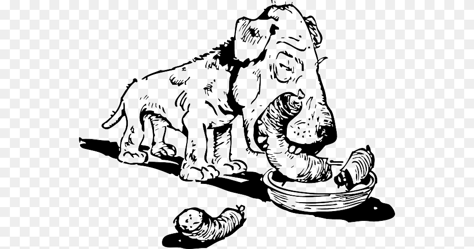 Cartoon Dog Eats Cat, Art, Drawing, Baby, Person Png Image