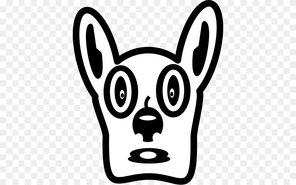 Cartoon Dog Face Clip Arts For Web, Stencil, Animal, Kangaroo, Mammal Png Image