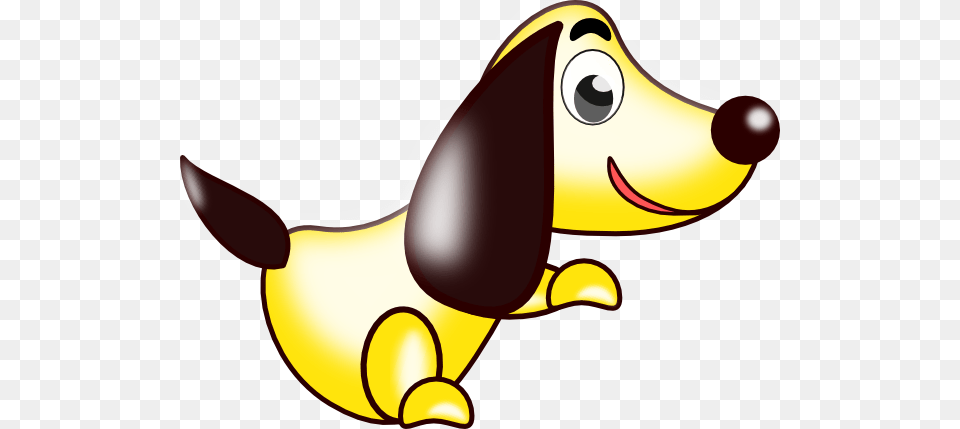 Cartoon Dog Svg Clip Arts 600 X 429 Px, Banana, Food, Fruit, Plant Free Png Download