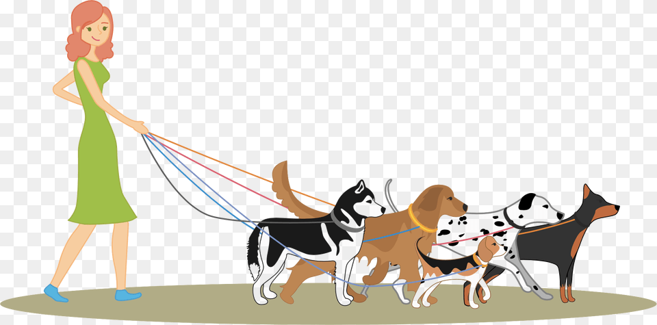 Cartoon Dog Walker Dog Walking, Adult, Person, Outdoors, Nature Free Png