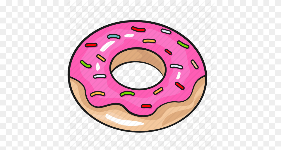 Cartoon Donut Doughnut Cartoon Download Clip Art On, Food, Sweets, Disk Free Transparent Png