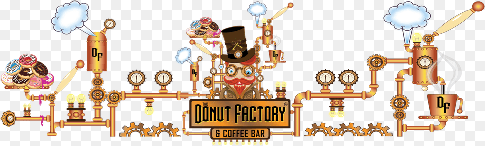 Cartoon Donut Factory Free Png Download