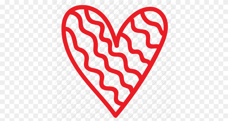 Cartoon Doodle Hand Drawn Heart Love Sketch Valentines Icon, Food, Ketchup Free Png