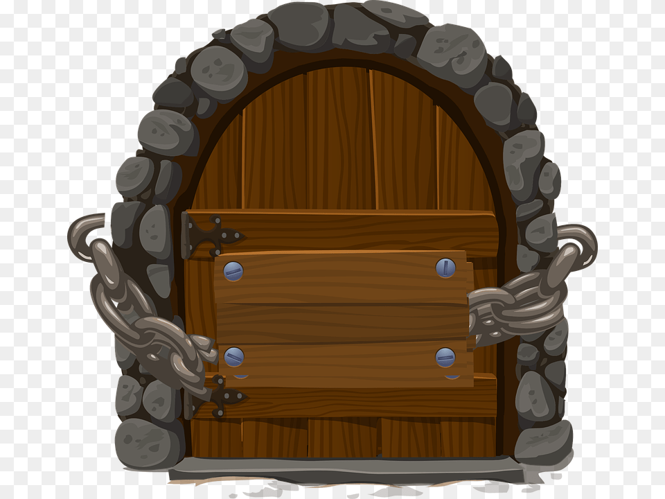 Cartoon Door Pixel Door, Arch, Architecture, Wood, Crib Png Image