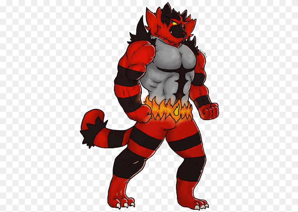 Cartoon Download Pokemon Incineroar Fan Art, Baby, Person Free Png