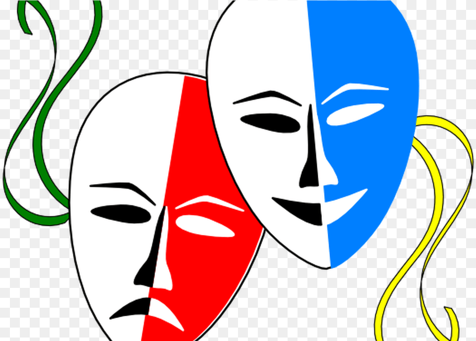 Cartoon Drama Masks Clipart Best Nukkad Natak, Adult, Female, Person, Woman Free Transparent Png