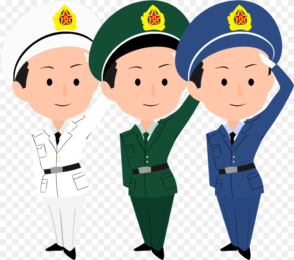 Cartoon Drawing Animation National Soldier Boy Salute Drawing, Baby, Person, Face, Head Free Transparent Png
