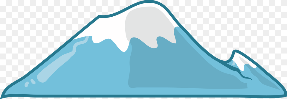 Cartoon Drawing Blue Top Snow Mountain Drawing Cartoon, Ice, Nature, Outdoors, Iceberg Free Png Download