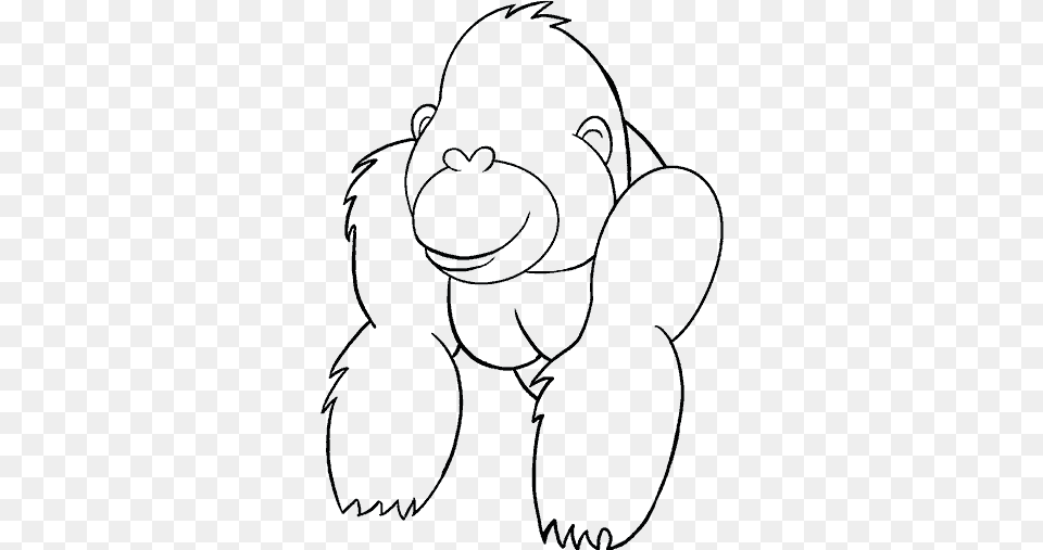 Cartoon Drawing King Kong Drawing, Teddy Bear, Toy, Silhouette, Food Png Image