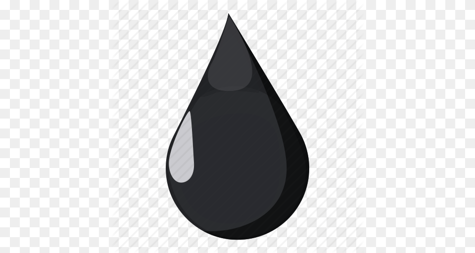 Cartoon Drop Fuel Gas Ink Oil Water Icon, Droplet, Triangle Free Png Download
