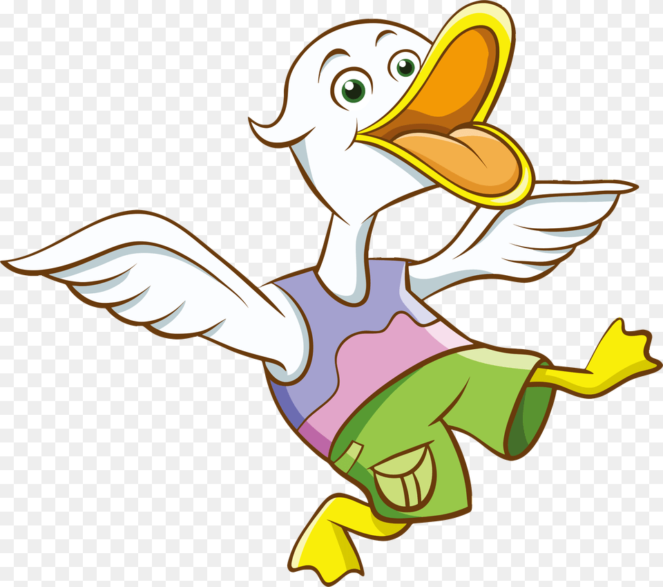 Cartoon Duck Cartoon Duck, Animal, Fish, Sea Life, Shark Free Png