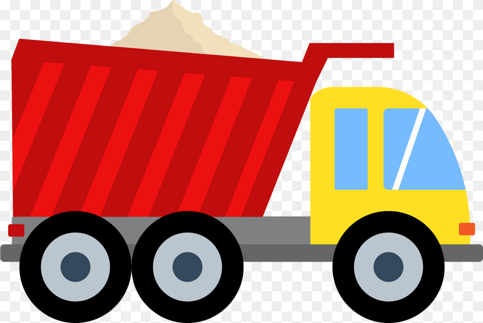 Cartoon Dump Truck, Moving Van, Transportation, Van, Vehicle Free Png
