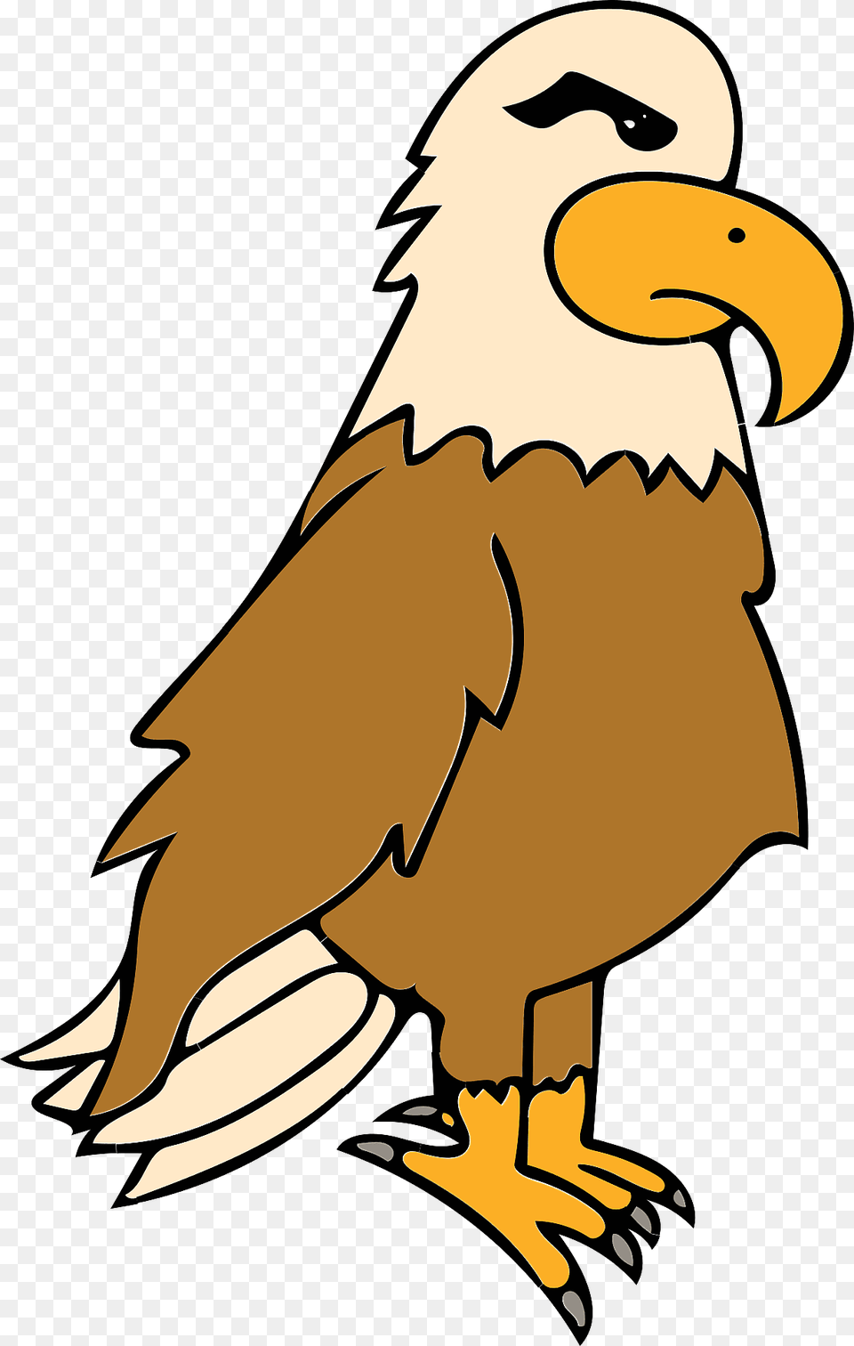 Cartoon Eagle Clipart, Animal, Beak, Bird, Mammal Free Png