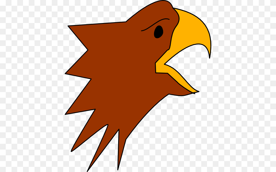 Cartoon Eagle Head Clip Art For Web, Animal, Beak, Bird, Fish Png Image