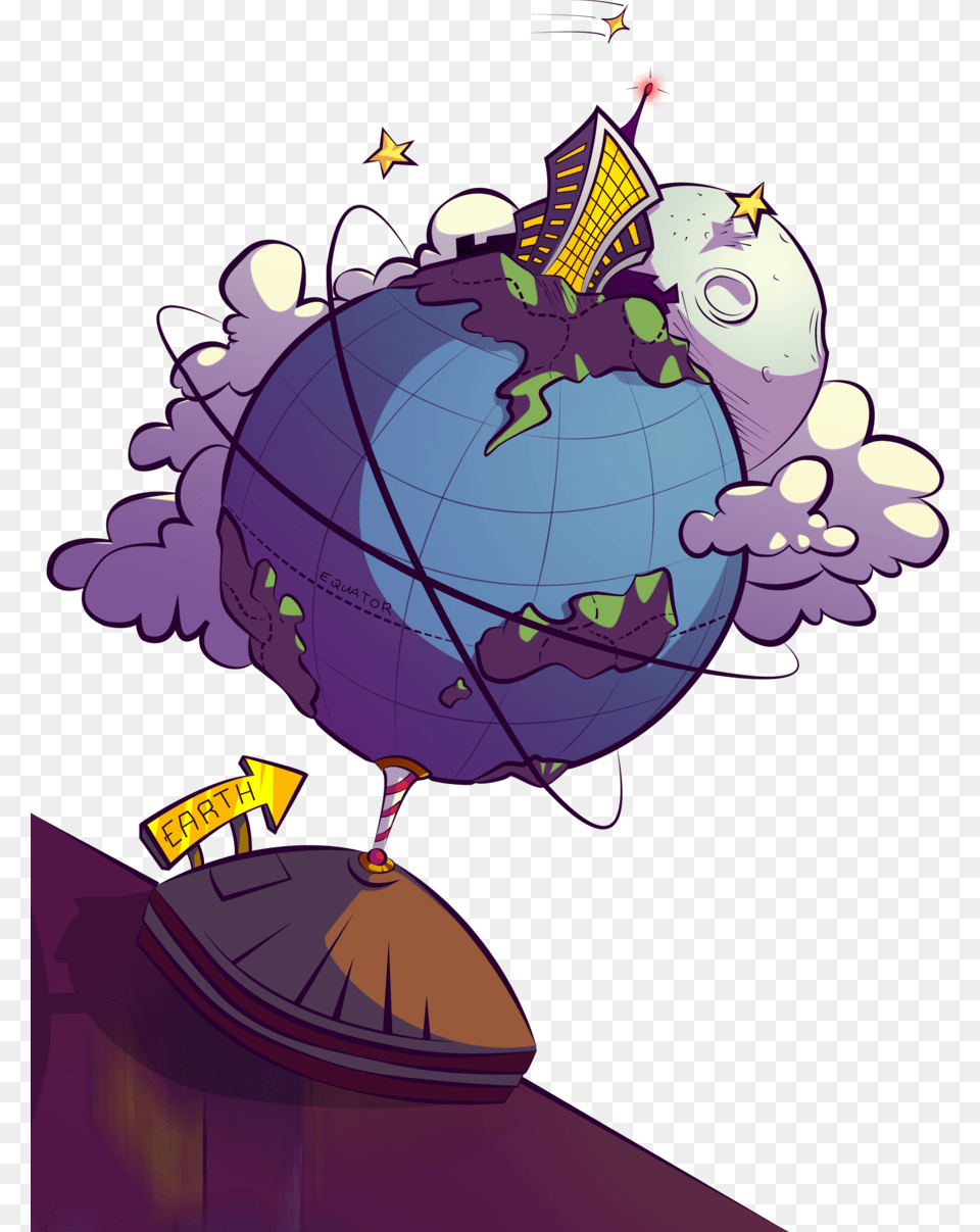 Cartoon Earth Globe Render By Eballen On Clipart Library Digital Earth Cartoon, Astronomy, Outer Space, Face, Head Png