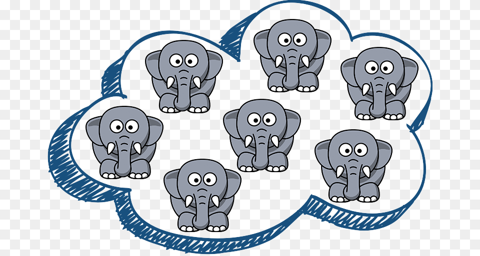 Cartoon Elephant, Animal, Ape, Mammal, Wildlife Free Transparent Png