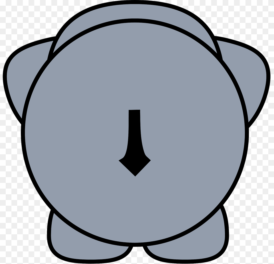 Cartoon Elephant Back Clipart, Disk Free Png Download