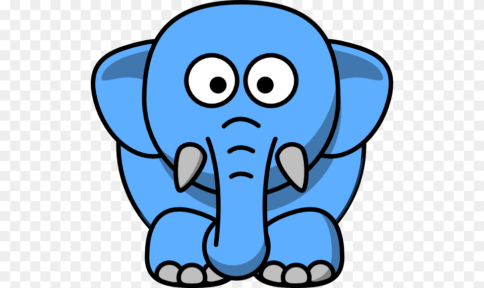 Cartoon Elephant Clker, Animal, Mammal, Wildlife Free Png Download