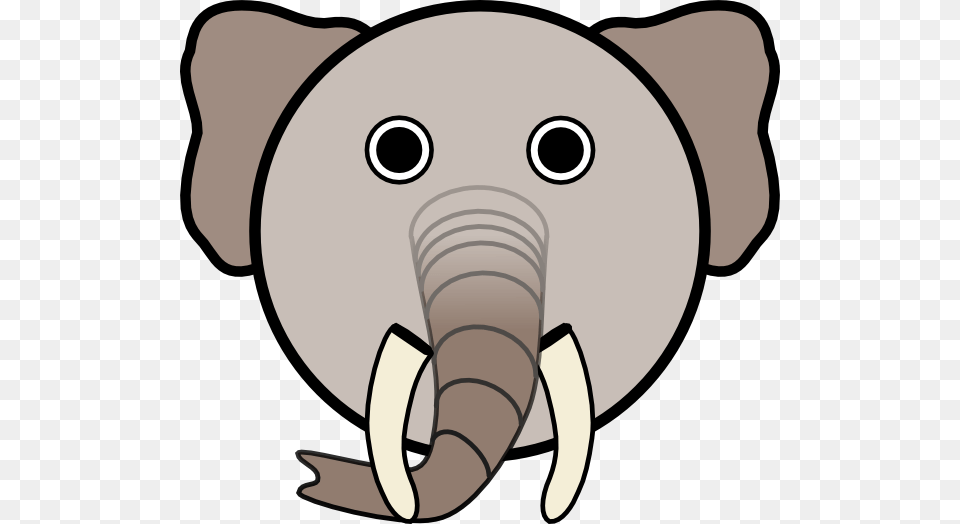 Cartoon Elephant Elephant With Rounded Face Clip Art, Ammunition, Grenade, Weapon, Animal Free Png Download