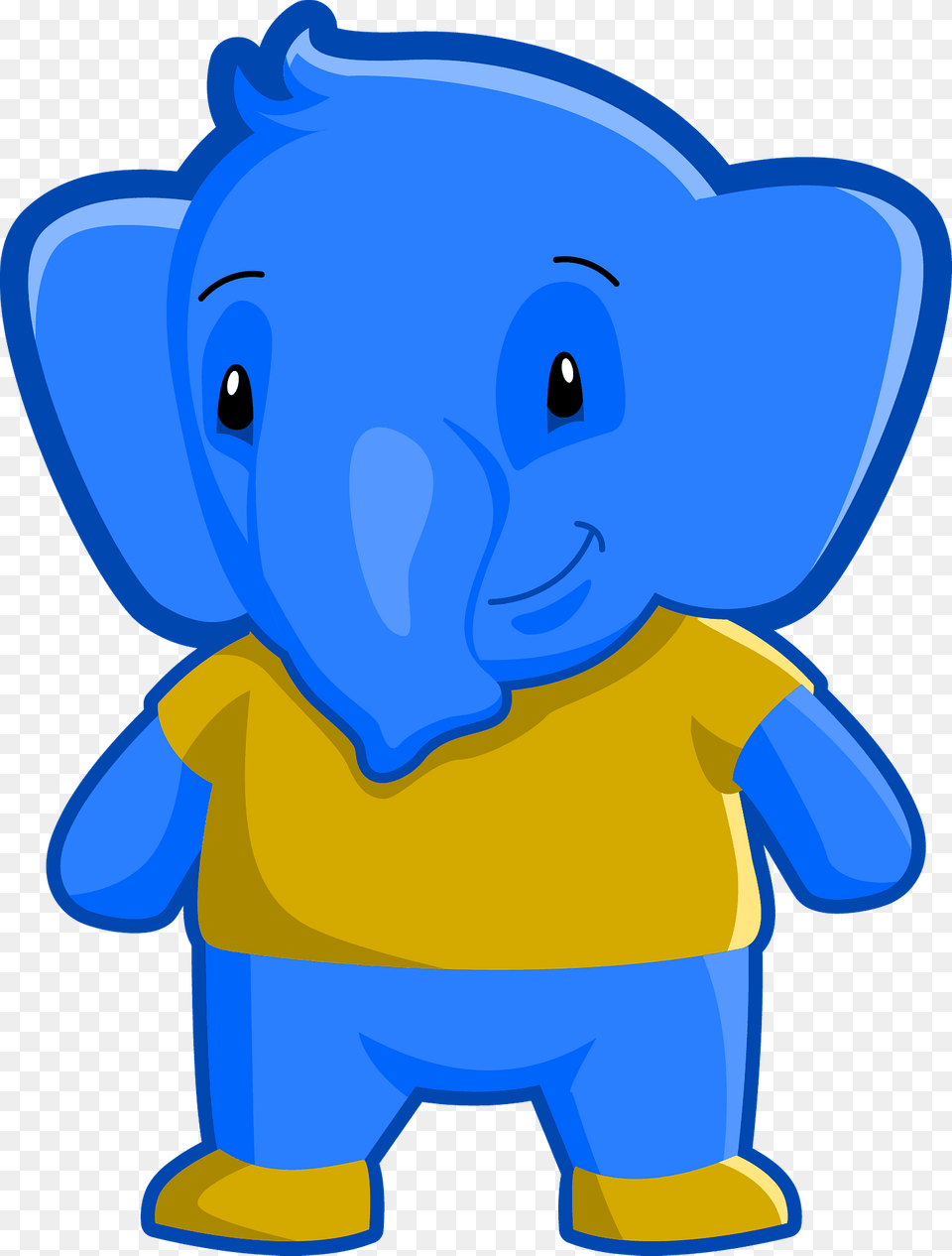 Cartoon Elephant In T Shirt Clipart, Baby, Person, Plush, Toy Png
