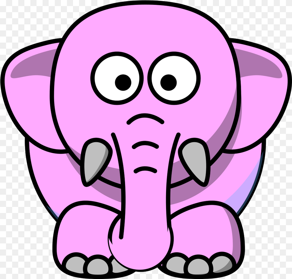 Cartoon Elephant Svg Clip Arts Printable Animal Clipart Black And White, Wildlife, Baby, Person, Mammal Png