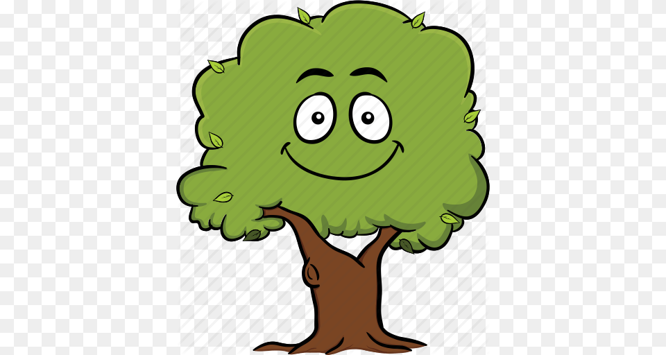 Cartoon Emoji Emoticon Face Smiley Tree Icon, Green, Plant, Baby, Person Free Png Download