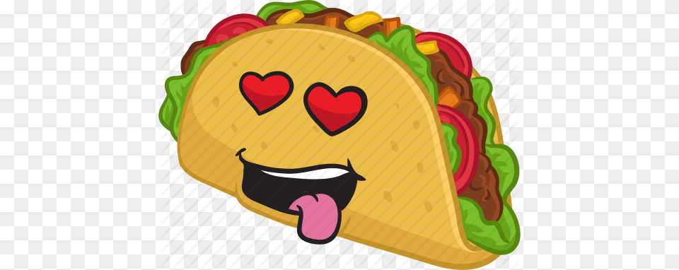 Cartoon Emoji Emoticon Food Smiley Taco Icon, Dynamite, Weapon Png