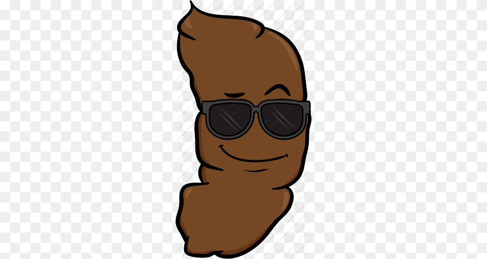 Cartoon Emoji Poo Pooh Poop Smiley Icon, Accessories, Glasses, Sunglasses, Person Png