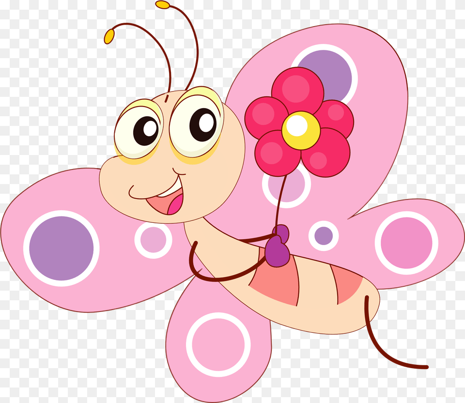 Cartoon Enchanted Butterfly Clipart Cute Butterfly Clipart, Art, Graphics, Face, Head Png