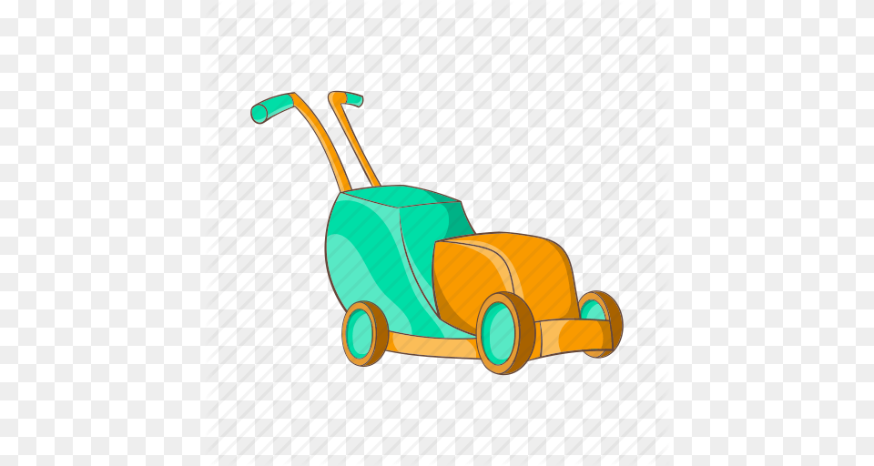 Cartoon Equipment Garden Gardening Grass Lawn Mower Icon, Plant, Device, Lawn Mower, Tool Free Png