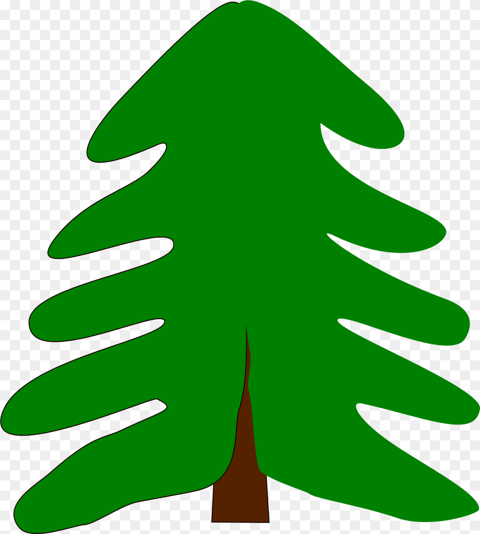 Cartoon Evergreen Tree Clipart Pine Tree Cartoon, Green, Leaf, Plant, Fir Free Png