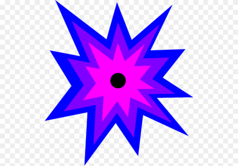Cartoon Explosion Clip Art Free, Lighting, Star Symbol, Symbol, Purple Png Image