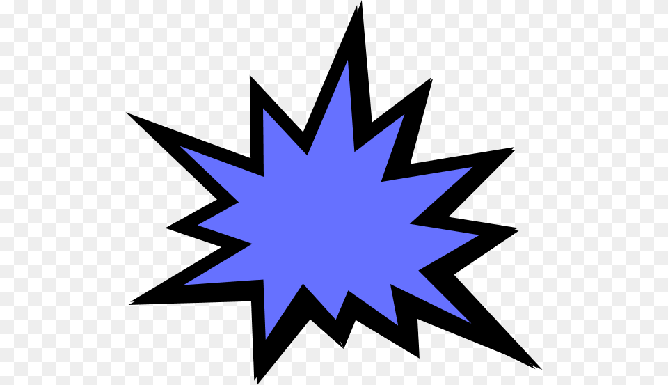Cartoon Explosion Clipart Cartoon Blue Explosion, Star Symbol, Symbol, Nature, Night Free Png Download
