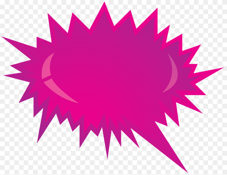 Cartoon Explosion Vector Clip Art, Graphics, Purple, Logo, Sticker Png Image