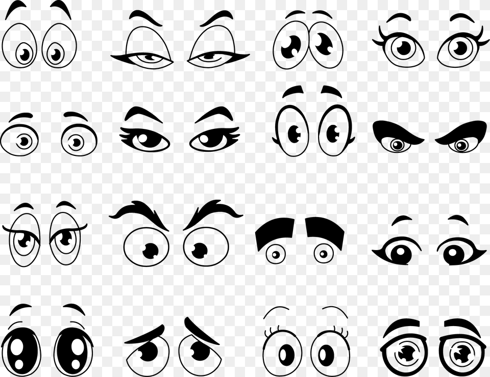Cartoon Eye Clip Art Cartoon Eyes Coloring Pages, Stencil, Drawing, Person, Face Free Png
