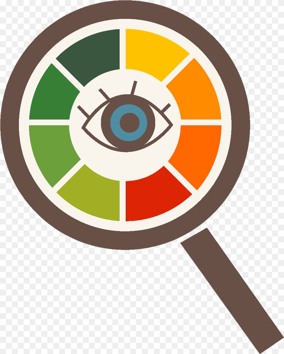 Cartoon Eye Magnifying Glass Element Free Transparent Png