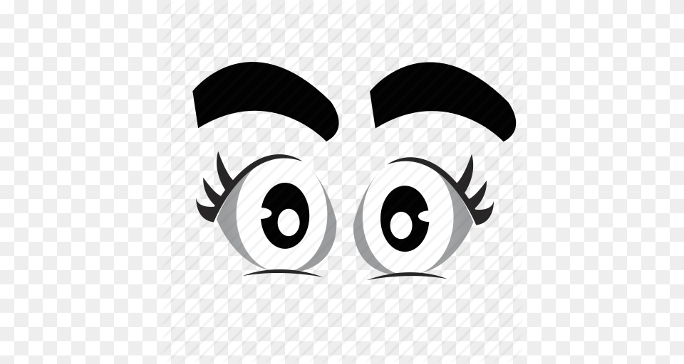 Cartoon Eyeball Eyes Looking Watching Icon Free Png
