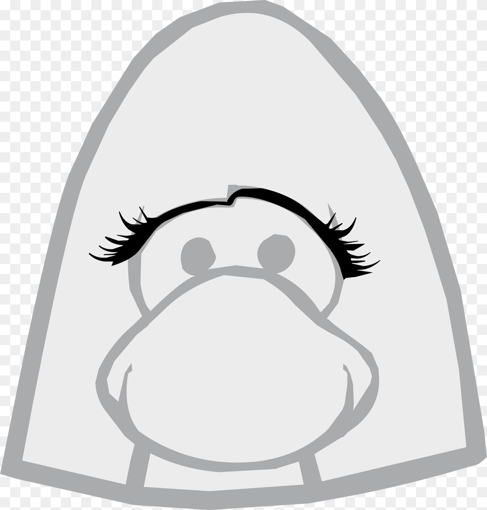 Cartoon Eyelashes Club Penguin Eyelashes, Clothing, Hat, Stencil Png