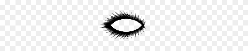 Cartoon Eyelashes Image, Gray Free Png