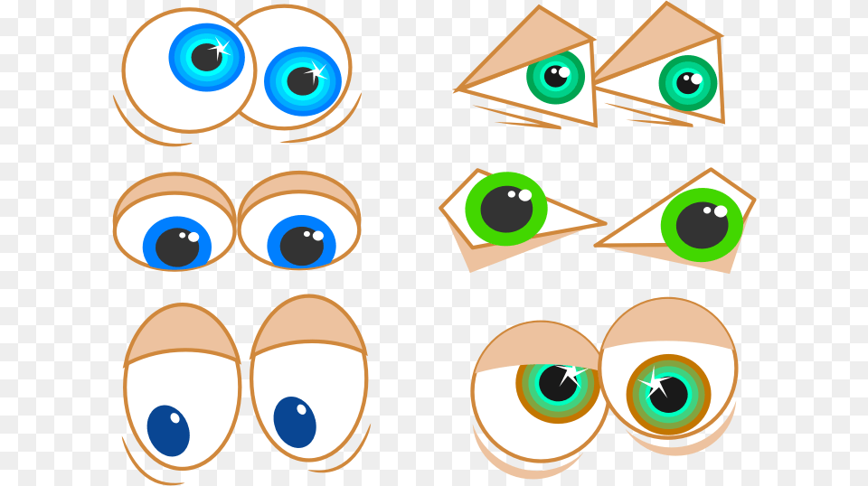 Cartoon Eyes Cartoon Eyes Clip Art, Graphics, Triangle, Contact Lens, Nature Free Png Download