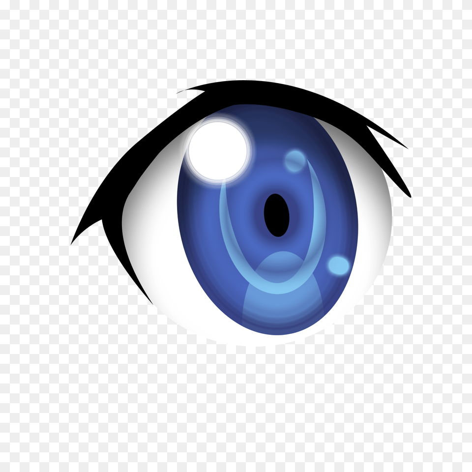 Cartoon Eyes Clip Art Blue Anime Eyes Transparent Anime Eye Transparent Background, Electronics, Camera Png Image