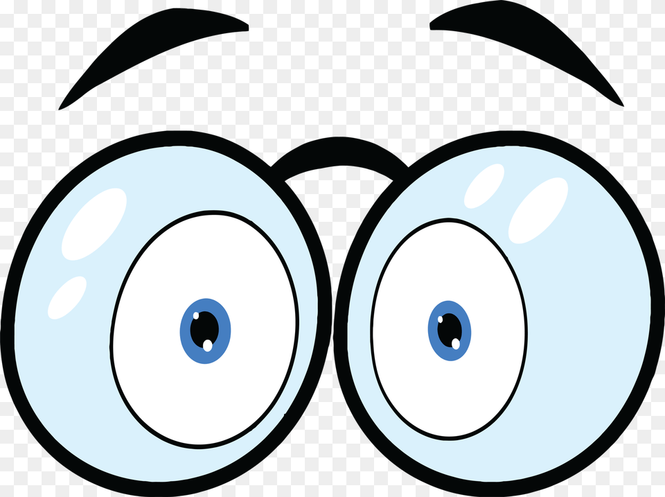 Cartoon Eyes Clipart, Lighting, Disk Png