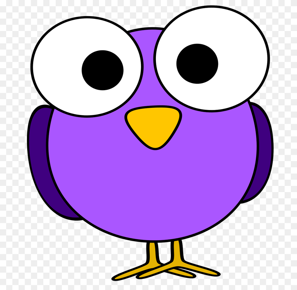 Cartoon Eyes Googly Clip Art Cartoon Birds With Big Eyes, Purple, Animal, Bird, Astronomy Free Png Download