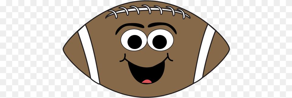 Cartoon Face Football Clip Art Football With Face Clipart, Disk, Head, Person Free Png Download