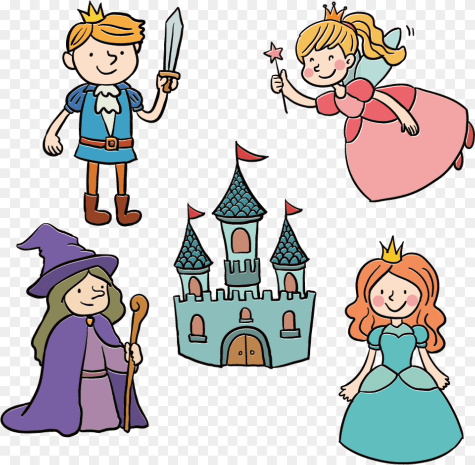 Cartoon Fairy Tale Character City, Book, Comics, Publication, Baby Free Png