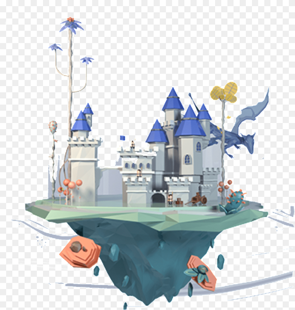 Cartoon Fairytale Castle Building Pattern Element Vector Graphics, Cruiser, Military, Navy, Ship Free Png Download