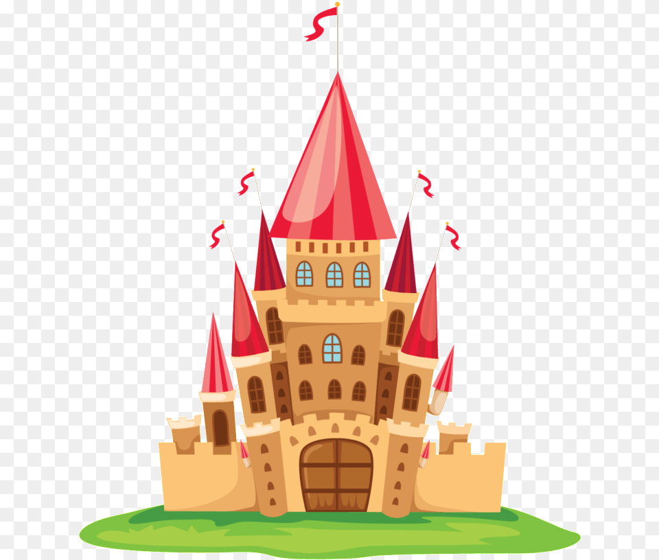 Cartoon Fairytale Castle Pattern Design Castle Clipart, Architecture, Building, Spire, Tower Png