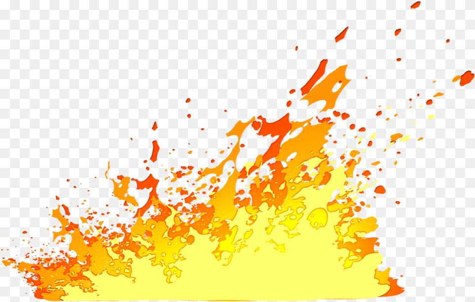 Cartoon Fire 2 Color Gradient, Flame, Mountain, Nature, Outdoors Free Png Download