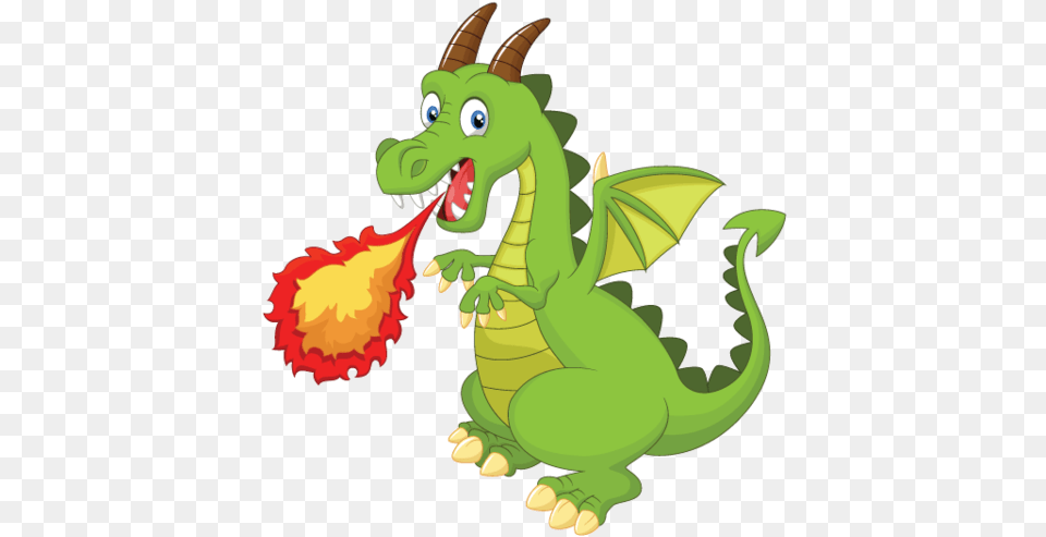 Cartoon Fire Breathing Dragon Free Png Download